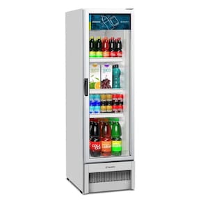 Refrigerador Expositor Vertical Slim VB28R Branco R290 Plástico 326L - Metalfrio
