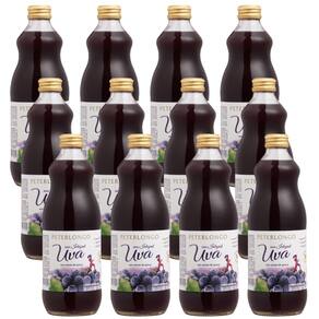Cx 12 Suco de Uva Tinto Integral  Peterlongo 500 ml
