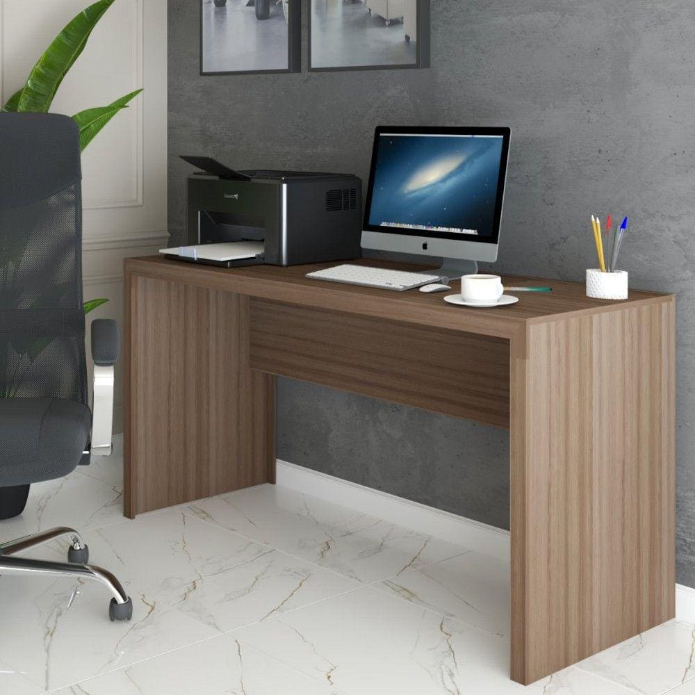 Mesa Escrivaninha Berlim 163 Cm Amêndoa - Panorama Móveis