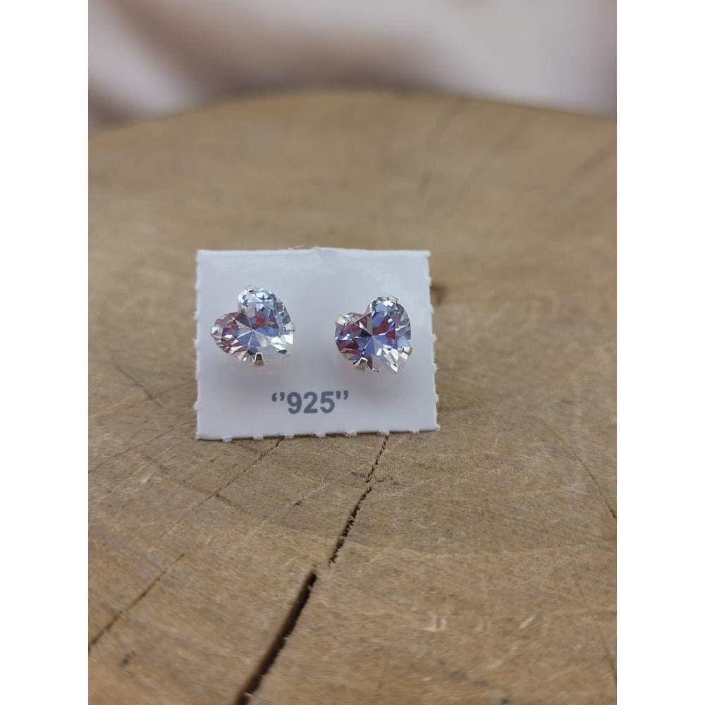 BRINCO DE PRATA CORAÇÃO 8mm