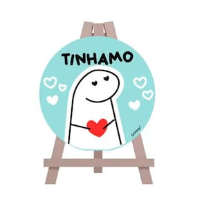 Mini Cavalete Flork Tinhamo Azul - Grintoy