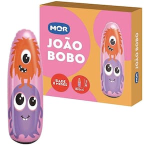 Brinquedo Infantil João Bobo Inflável Monstrinhos Rosa Mor