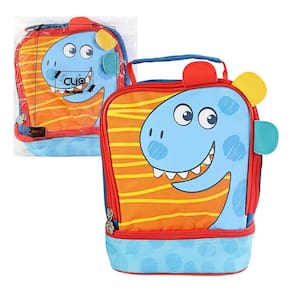 Lancheira Escolar Infantil Dino - Azul