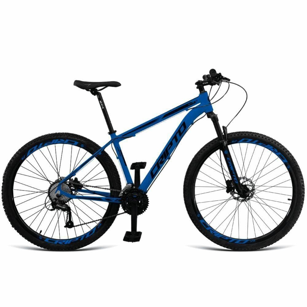 Bicicleta Aro 29 27 Marchas Freio Hidráulico Trava-k7 - Azul Hunter-preto - 15" Azul Hunter-preto