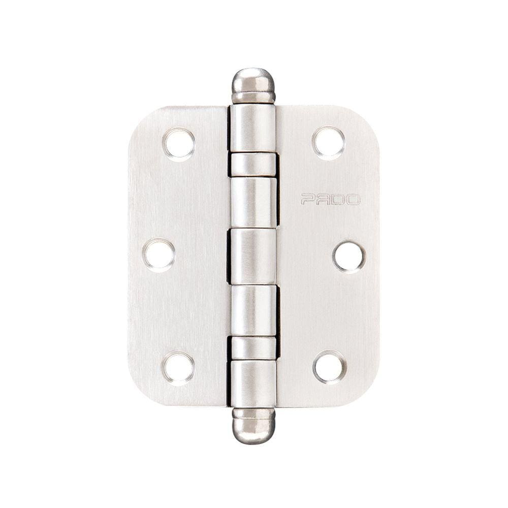 Dobradiça Inox Escovado com Raio 3530 Pado Prata