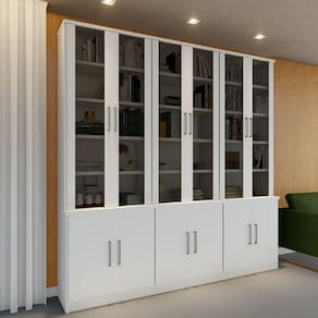 Estante de Livros 12 Portas Foscarini Branco