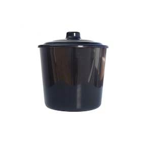Lixeira Multiuso 5 Litros Ouro Fino Preto