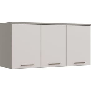 Ponte Modulada Casal 3 Portas Elegance Móveis Castro Niquel Blanc