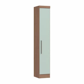 Guarda Roupa Modulado 1 Porta Infinity Móveis Castro Macadâmia/Pistache Line