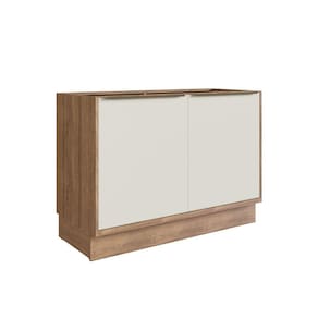 Balcão de Cozinha 120cm 2 Portas Viena Herval Louro Freijó/Argila