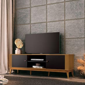 Rack para TV até 60 Polegadas Legacy 1.6 EDN Móveis Preto/Marromlle