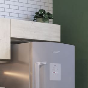 Armário Aéreo para Cozinha 80cm 1 Porta Basculante Greta Crema