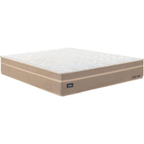 Colchão Super King Molas Ensacadas 193x203x32cm New York Mannes Branco/Bege