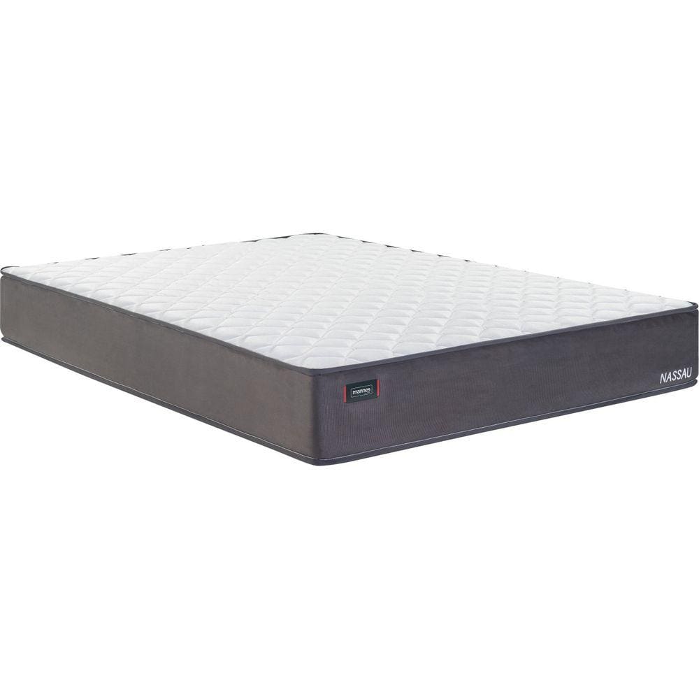 Colchão Casal Molas Superlastic 138x188x26cm Nassau Mannes Branco/Cinza