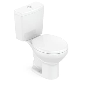 Kit Vaso Sanitário com Caixa Acoplada e Assento Soft Close Flamingo Incepa Branco Brilhante