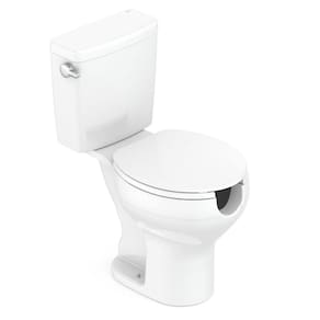 Kit Vaso Sanitário com Caixa Acoplada com Acionamento Lateral e Assento com abertura Acesso Incepa Branco Brilhante