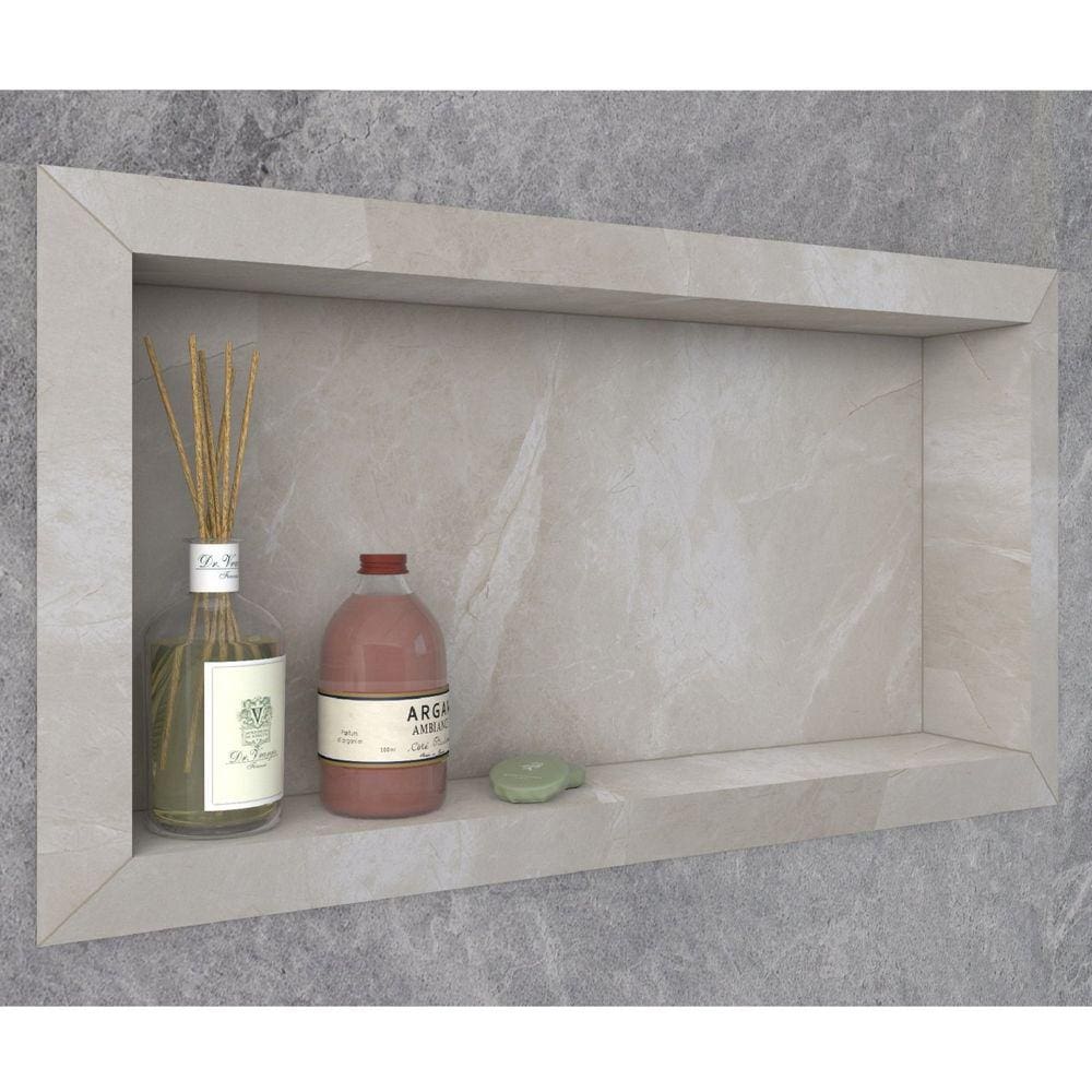 Nicho para Banheiro em Porcelanato Polido Diamante 40x30 Cozimax Bege