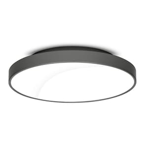 Plafon para 4 Lâmpadas Redondo 50cm 7653 Jd Molina Preto
