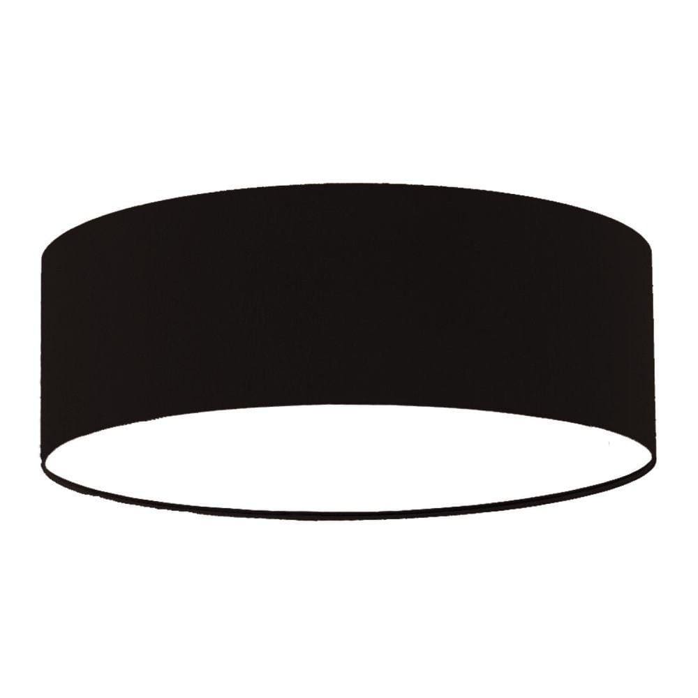 Luminária de Teto Plafon Redondo de Sobrepor Tom Luz Iluminação Preto