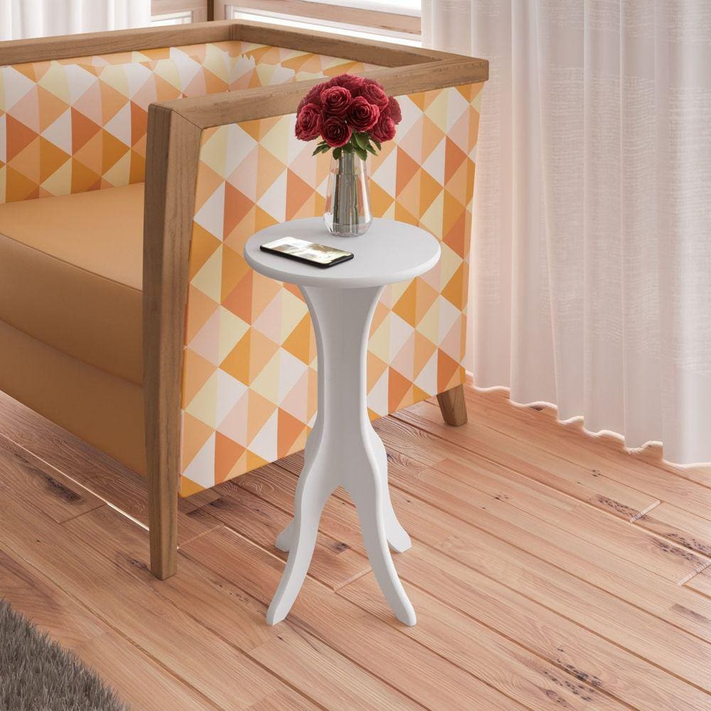 Mesa Lateral de Apoio Kin Artely Branco