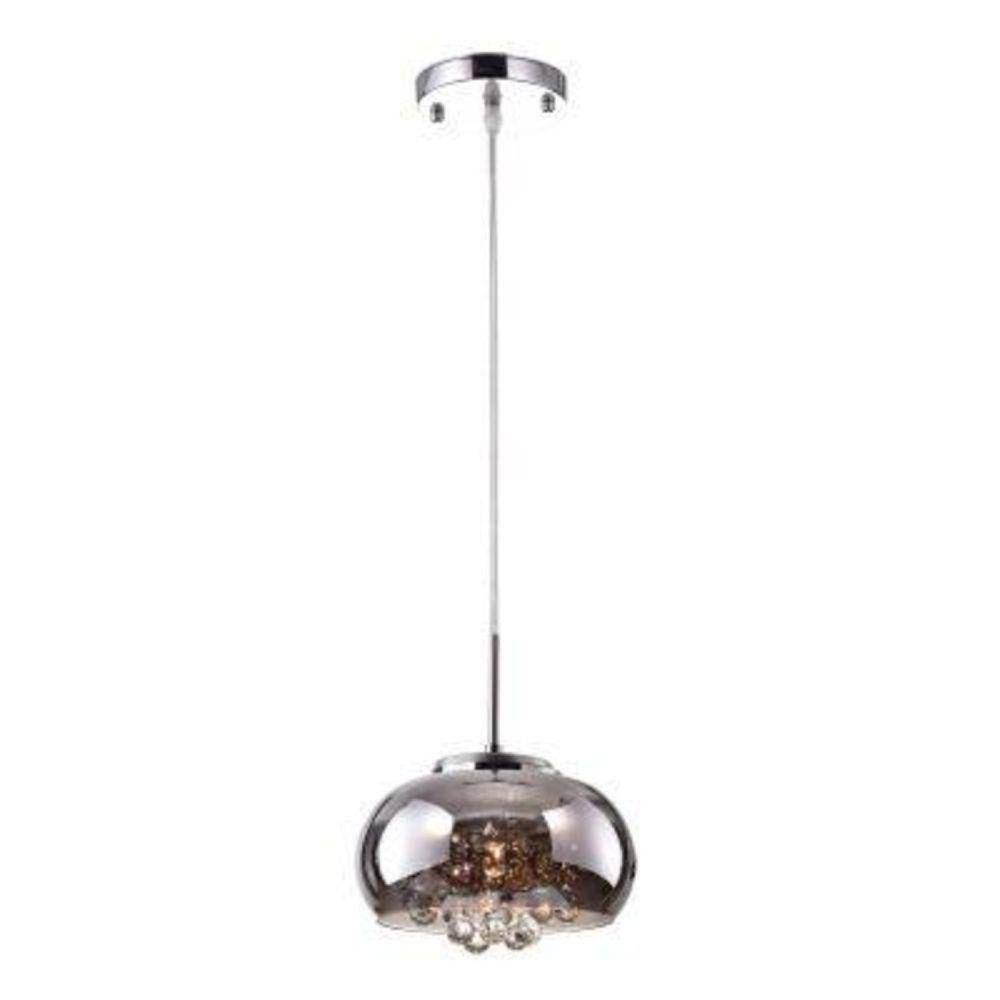 Pendente Soho 22cmx12cm Bella Iluminação Cromado