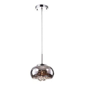 Pendente Soho 22cmx12cm Bella Iluminação Cromado