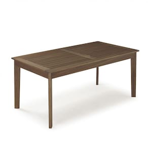 Mesa em Madeira Maciça Retangular 86x160cm Primavera Casa e Jardim Móveis Stain Castanho