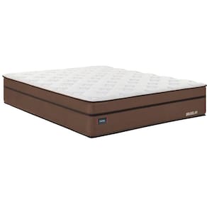Colchão Super King Molas Bonnel 193x203x36cm Bruxelas Mannes Branco/Marrom