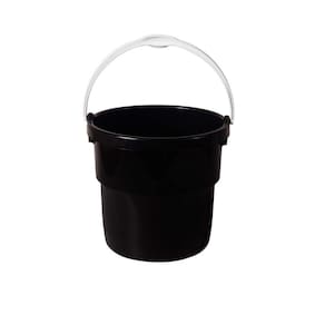 Balde Plástico 08 Litros com Alça BP8 Astra Preto
