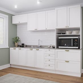 Cozinha Modulada 5 Peças Arizona CabeCasa MadeiraMadeira Branco