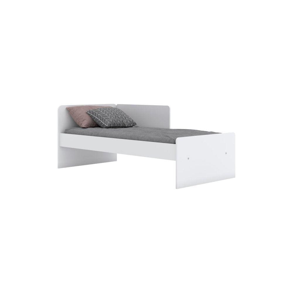 Quarto de Bebê Compacto com Berço e Guarda Roupa Sonho Encantado Espresso Móveis Branco