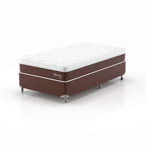 Conjunto Cama Solteirão Montreal Riviera 1,08x1,98x0,65 Marrom