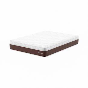 Colchão Casal Montreal 1,38x1,88x0,28 Riviera Marrom/Branco