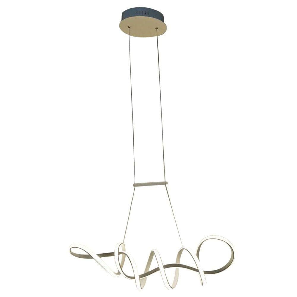 Pendente 84cm 22cm 21cm 1x35w 3000k 1800lm TP003 Zig Bella Iluminação Branco