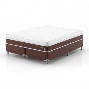 Conjunto Cama King Montreal Riviera 1,93x2,03x0,65 Marrom
