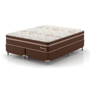 Conjunto Cama Queen Montreal Taurus 1,58x1,98x0,67 Marrom