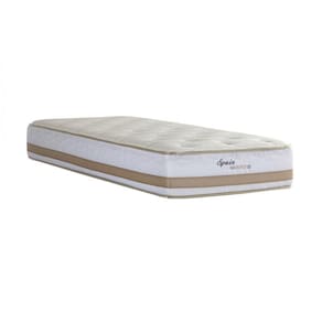 Colchão Solteiro Herval Meca Spain Maxspring ONE S.pillow 27X 188X 88 cm Bege/Branco