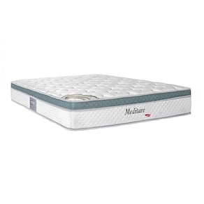 Colchão Casal Herval Molas Ensacadas Meditare 138x188x29 Branco/Verde