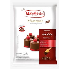Chocolate Cobertura Gotas ao Leite 2,1kg - Mavalerio