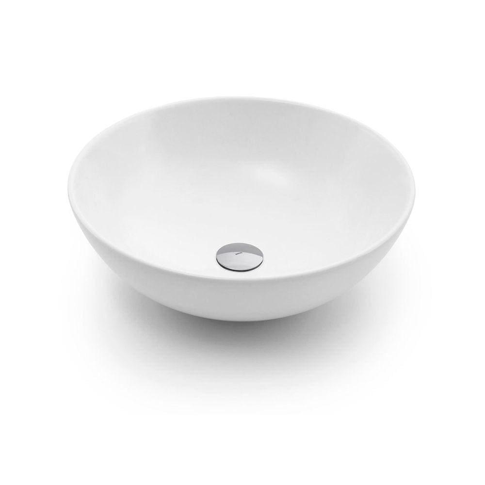 Cuba de apoio redonda 40cmx15cm Luxo Docol Branco