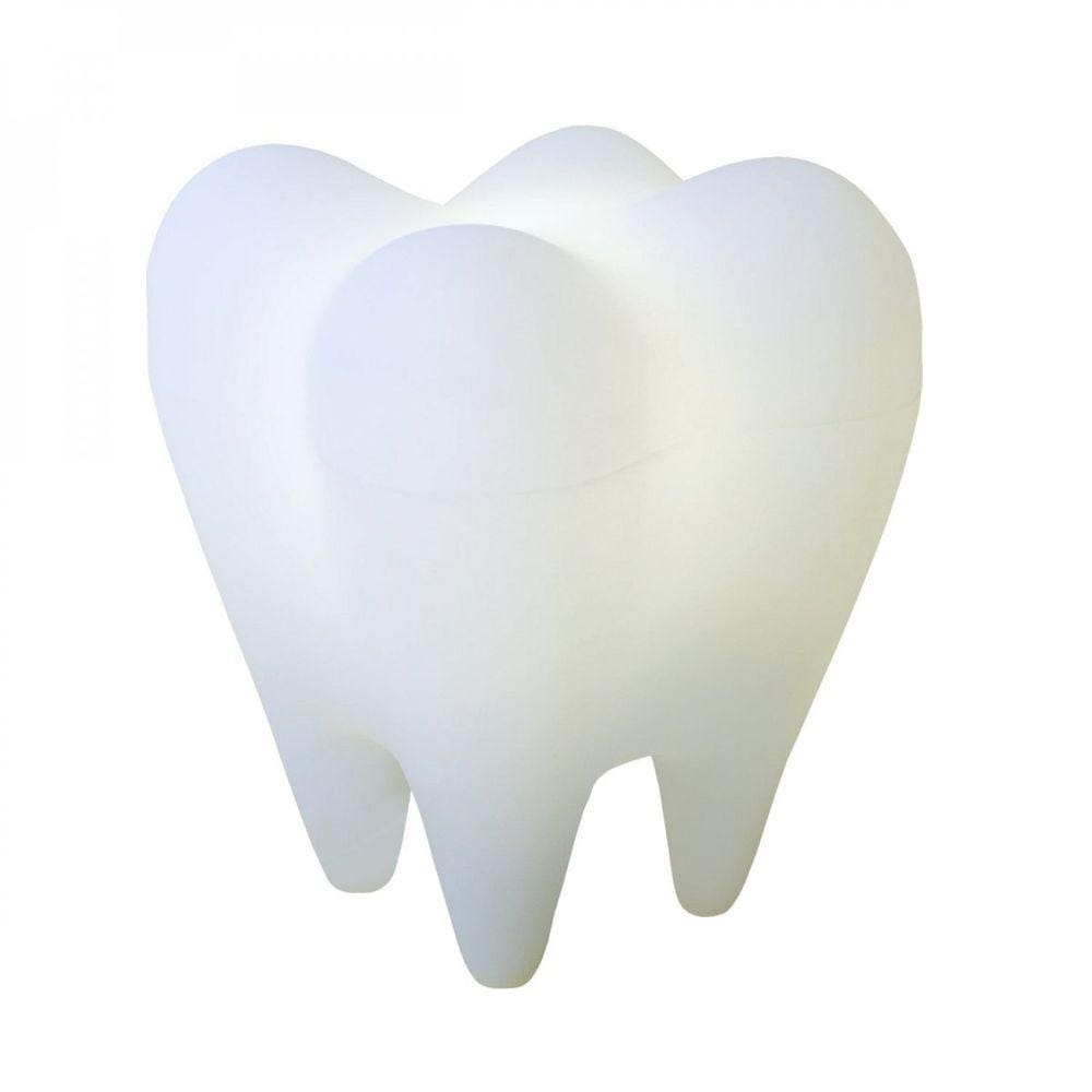 Luminária Decorativa de Mesa Dente Usare Branco