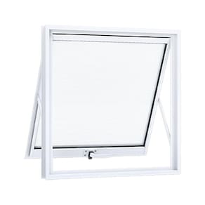 Janela de Aluminio Maxim-ar 60x60cm com Vidro Lucasa Alumínios Branco