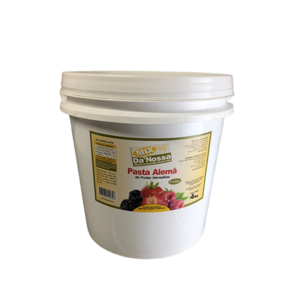 Pasta Alemã Frutas Vermelhas 4kg - Da Nossa
