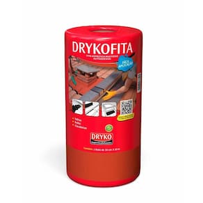 Fita Asfáltica Adesiva 30cmx10mx1mm Terracota FitaDryko Brutools Alumínio