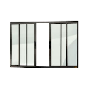 Janela Confort 4 Folhas Vidro Liso 100cm x 150cm Brimak Preto