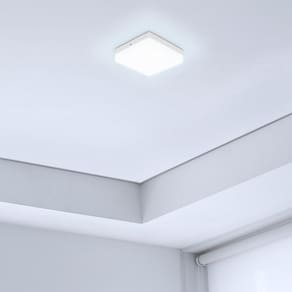 Painel LED Sobrepor Quadrado Potência 36W Frameless Taschibra Branco