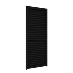 Porta de Alumíno Laminada 215x85cm Riobras Preto
