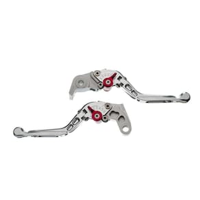 Manete Moto X Super Bike Par C- Regulagens 3-4dedos Prata Ya [f016]