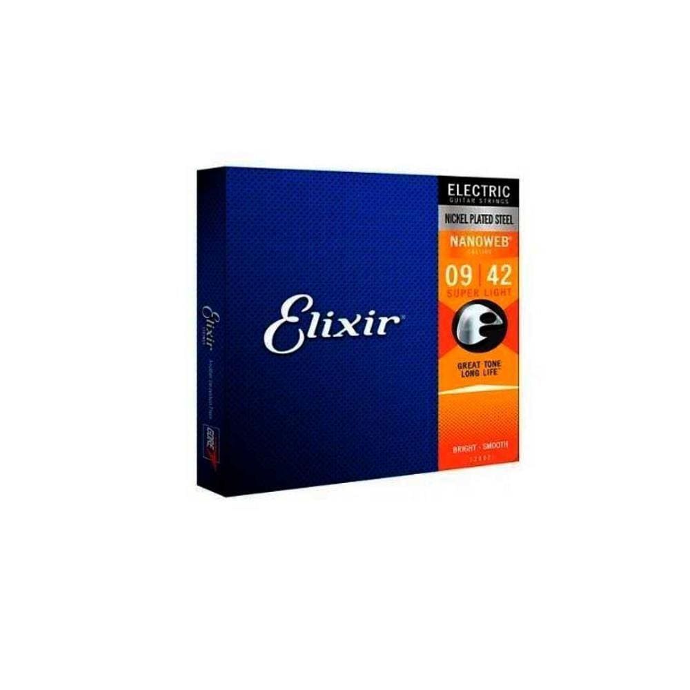 Corda .009 Super Light Para Guitarra Nanoweb Elixir [f108]