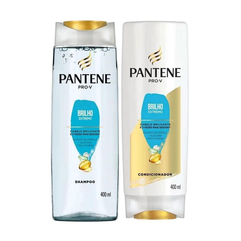 Shampoo + Condicionador Pantene Pro-V Brilho Extremo 400Ml